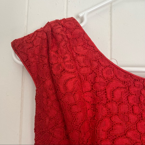 Vintage Red Lace Dress - Picture 9 of 13